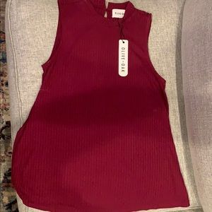 Woman’s sleeveless top